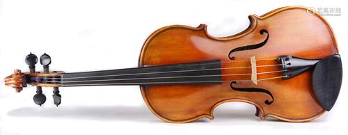 An English curly maple violin by T. J Bellingham