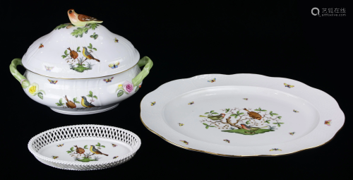A Herend porcelain group