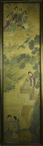 A Late Qing framed scroll, anonymous