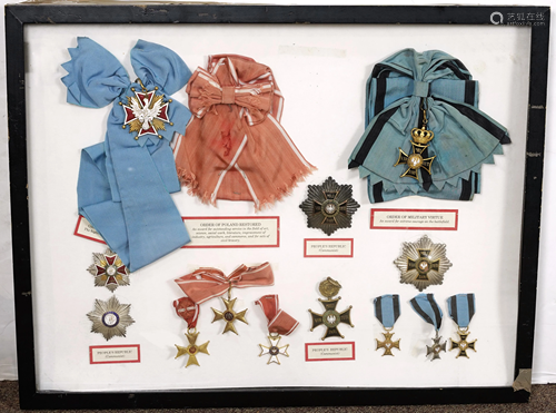 A collection of military commemorative medals