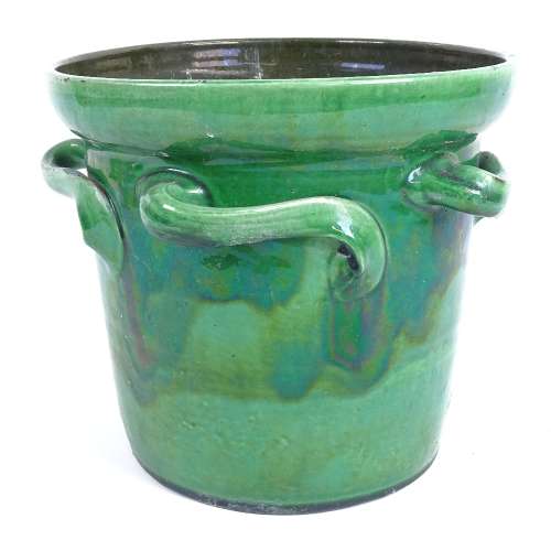 CHARLES HUBERT BRANNAM for LIBERTY & CO - an Art Nouveau iridescent green glaze earthenware