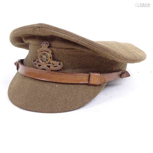 A Second World War Army cap, size 7.5