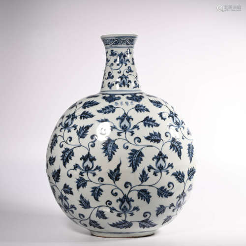 Ming Yongle Blue and White Plum Vase