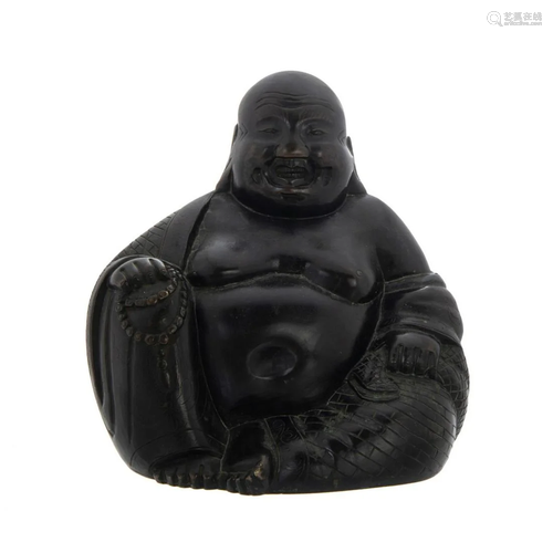 BRONZE FIGURE OF HAPPY BUDDHA