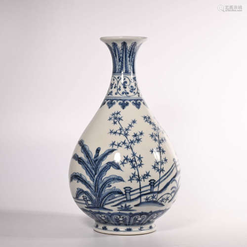 Ming Dynasty Blue and White Yuhu Spring