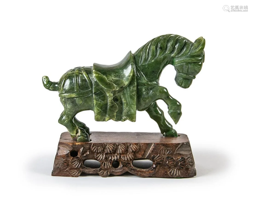 SPINICH JADE HORSE FIGURINE