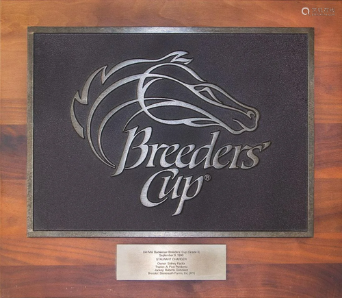 BREEDERS CUP WALL PLAQUE