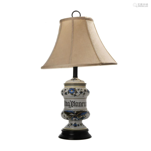 EUROPEAN PORCELAIN LAMP