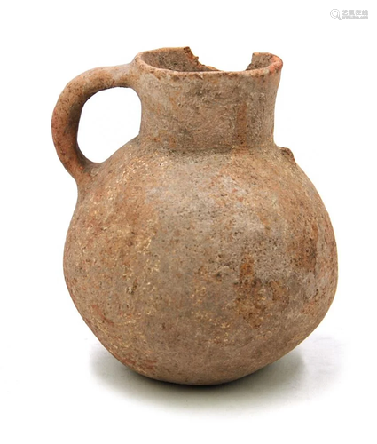 AN EARLY EARTHENWARE JAR