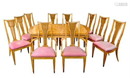 J. L. METZ FURNITURE Co. DINNING TABLE&TEN CHAIRS