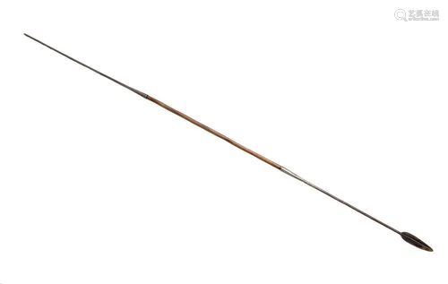 AFRICAN WOOD AND METAL SPEAR