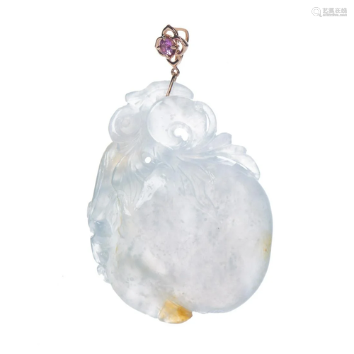 JADEITE PEACH SHAPED PENDANT