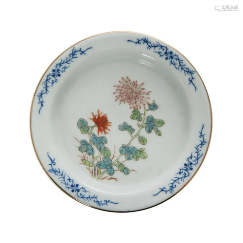 CHINESE FAMILLE ROSE DISH