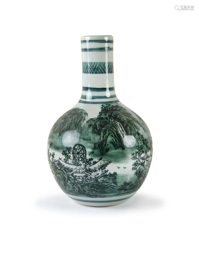 CHINESE PORCELAIN GRISAILLE STYLE VASE