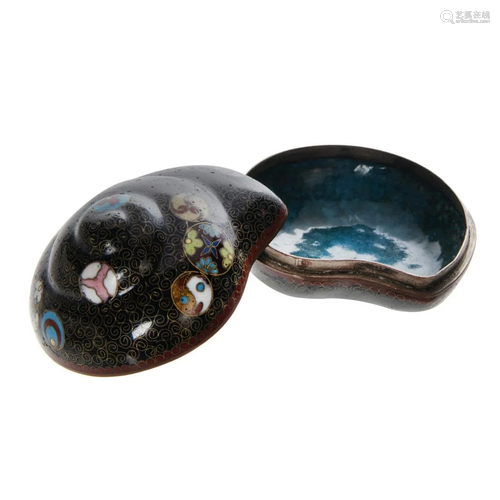 CLOISONNE SNAIL SHAPE BOX