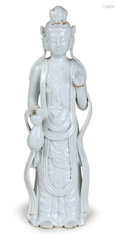 WHITE GLAZED GUANYIN