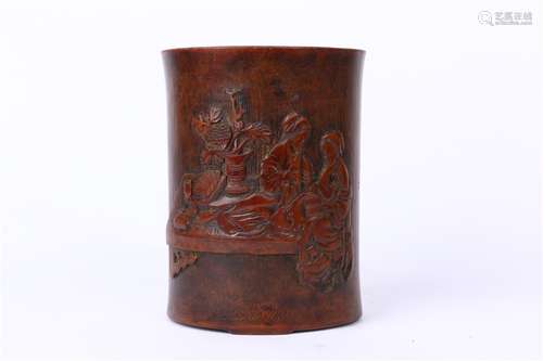 Old Bamboo Brush Pot, Wu Zhifan's Style