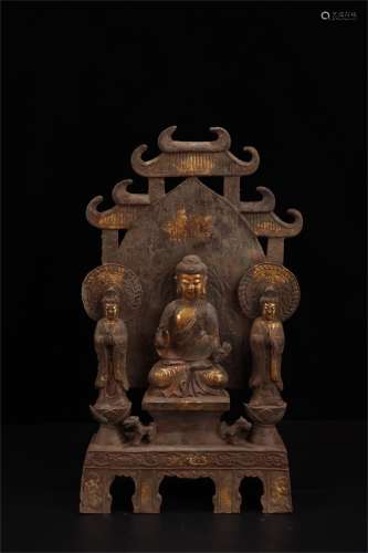 Gilt Copper Statue of Buddha  , Ming Dynasty