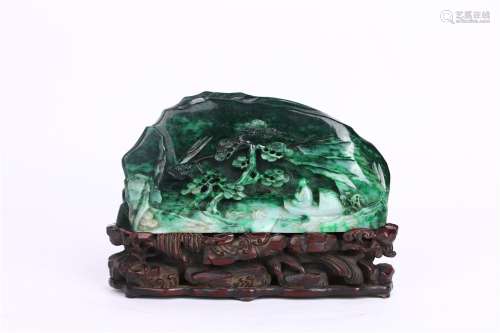 Old Collection. Jadeite Rockery Ornament