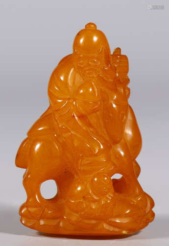 BEEWAX CARVED FIGURE SHAPED STATUE