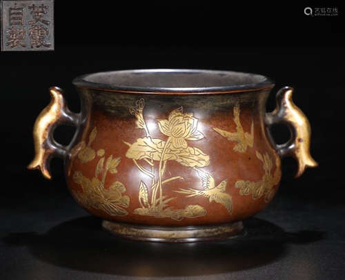 GILT BRONZE CAST CENSER