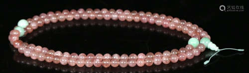 PINK CRYSTAL 108 BEADS NECKLACE