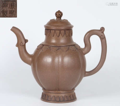 KANGXI MARK ZISHA POT