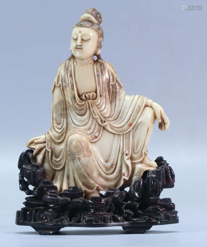 FURONG STONE GUANYIN BUDDHA STATUE