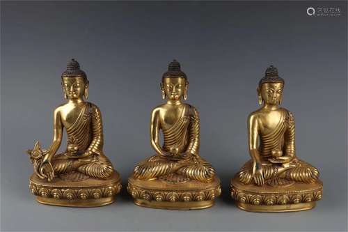 Gilt Copper  Statue of Buddha ,Ming Dynasty