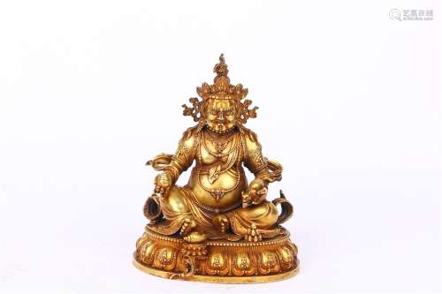 Gilt Copper Statue of Seated  Numu Vajradhara