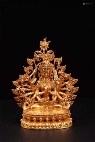 Gilt Copper  Statue of Mother Buddha ,Ming Dyansty