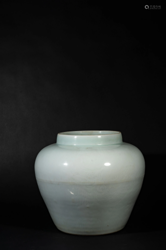 Chinese Celadon Glaze Phoenix Jar