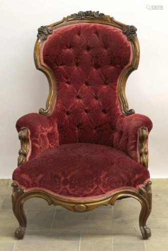 An Antique Victorian Parlour Chair