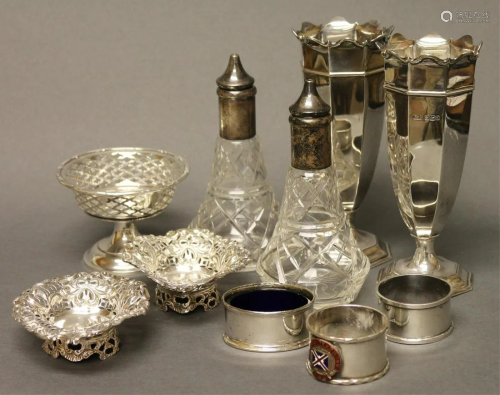 A Group of Crystal & Sterling Pieces