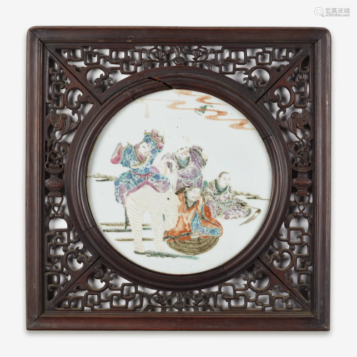 A Chinese famille rose-enameled porcelain 