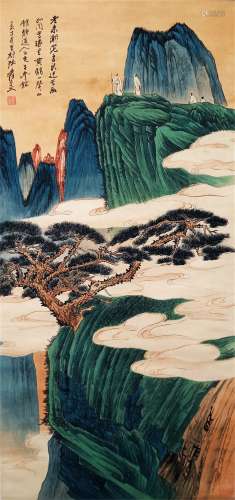 Landscape Painting  by Zhang Daqian