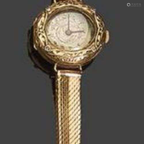 Montre de dame en or jaune Pb: 20,44gr