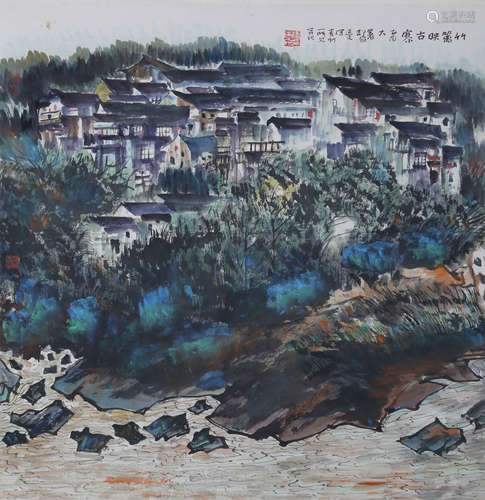 杨延文 山水 纸本立轴