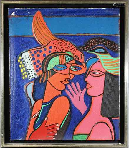 Guillaume Corneille (niederländisch, 1922 - 2010), aus: Les femmes de la Bible, 2000, Terragrafie,