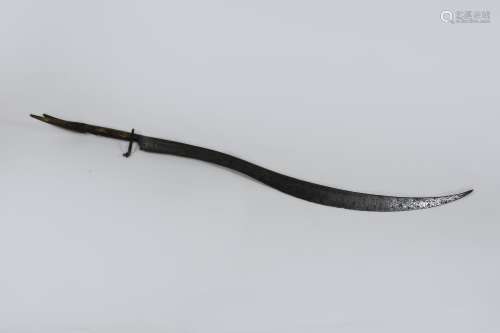 Osmanisches Schwert, vermt. Nordafrika, spätes 19. Jh. bis frühes 20. Jh., gebogene einschneidend