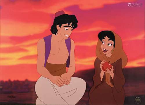 Disney, Aladdin, ,Sunset Romance?, Auflage: 468/500, Lichtmaße: 29 x 39 cm, im Pass., vergl., gera