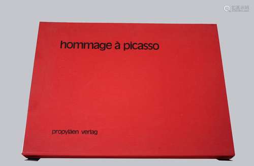 Hommage a Picasso, Mappe mit 6 Lithografien, 1973, Propyläen-Verlag, Berlin, jeweils handsigniert