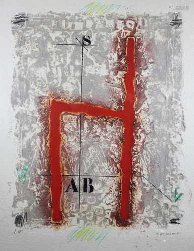 James Coignard (französisch, 1925 - 2008), Ohne Titel, Carborundumradierung, sign., Blatt: 55,5 x