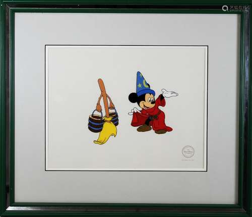 Disney (USA, 1901 - 1966), Der Zauberlehrerling, Cel, Auflage: 2500, Maße: 26 x 33 cm, im Pass.,b