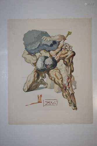 Salvador Dali (spanisch, 1904-1989), Geizhälse und Verschwender, Holzschnitt, Blattmaß: ca. 33 x