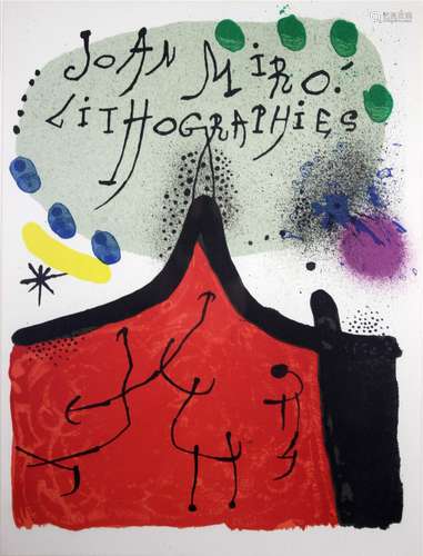 Joan Miró (spanisch, 1893 - 1983), Farblithografie, 1972, unsign., Blatt: 34 x 26 cm, im Pas., ver