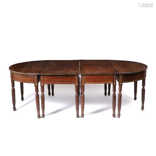 Colonial Manila 'magic' narra wood dining table Anglo Indian/ Philippines,19th Century, with two D