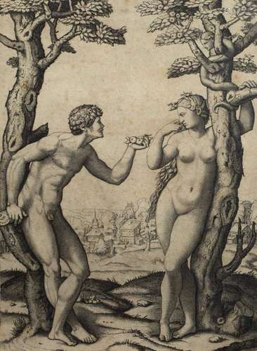 After Marcantonio Raimondi (Italian ca. 1480 - before 1534) Engraving after Raphael (Raffaelo Sanzio