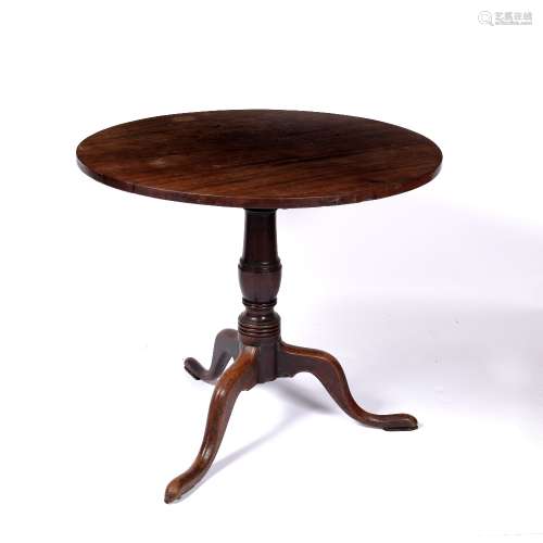 Mahogany tip-up tripod table 19th Century, 77cm across