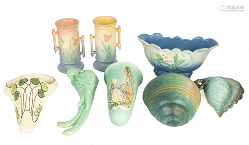 Various Art Pottery, Roseville, McCoy, Weller